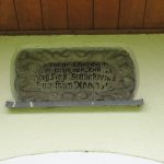 Tafel Schloßkapelle Eingang